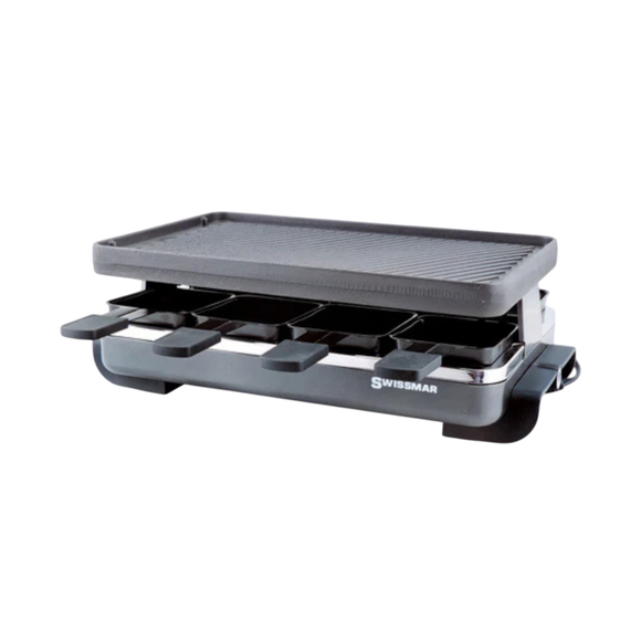 Raclette Grill |  Reversible Cast Iron Top | Classic 8-Person | Anthracite Black | Swissmar