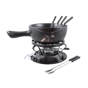 9-Piece Ceramic Fondue Set | Gruyère | Swissmar