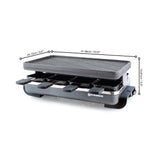 Raclette Grill |  Reversible Cast Iron Top | Classic 8-Person | Anthracite Black | Swissmar