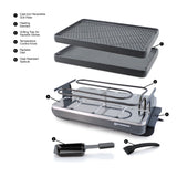 Raclette Grill |  Reversible Cast Iron Top | Classic 8-Person | Anthracite Black | Swissmar