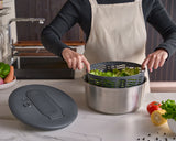 Swift Dry Salad Spinner | Stainless Steel | Zyliss
