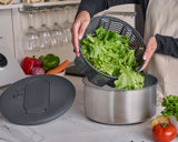 Swift Dry Salad Spinner | Stainless Steel | Zyliss