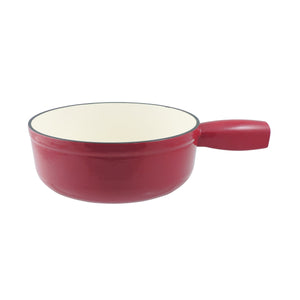 Cast Iron Replacement Fondue Pot | Lugano | Cherry Red | Swissmar