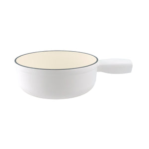 Cast Iron Replacement Fondue Pot | Lugano | Matte White | Swissmar