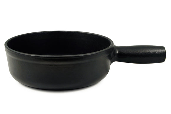 Small Cast Iron Replacement Fondue Pot | Lugano | Matte Black | Swissmar