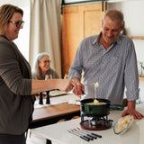 9-Piece Cast Iron Fondue Set | Green | TICINO | Swissmar