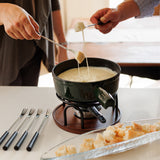 9-Piece Cast Iron Fondue Set | Green | TICINO | Swissmar