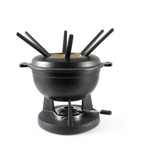 Cast Iron Fondue Set | Lucerne | Matte Black | Swissmar