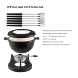 Cast Iron Fondue Set | Lucerne | Matte Black | Swissmar