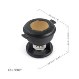 10-Piece Cast Iron Fondue Set | Lucerne | Matte Black | Swissmar