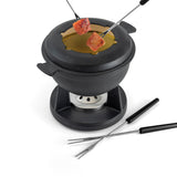 10-Piece Cast Iron Fondue Set | Lucerne | Matte Black | Swissmar