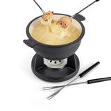 10-Piece Cast Iron Fondue Set | Lucerne | Matte Black | Swissmar