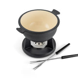 10-Piece Cast Iron Fondue Set | Lucerne | Matte Black | Swissmar