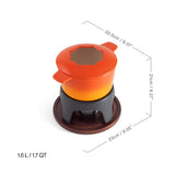 12-Piece Cast Iron Fondue Set |  Sierra | Orange | Swissmar