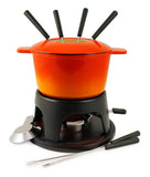 Cast Iron Fondue Set |  Sierra | Orange | Swissmar