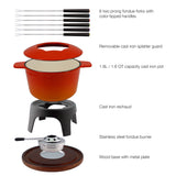 Cast Iron Fondue Set |  Sierra | Orange | Swissmar