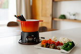 12-Piece Cast Iron Fondue Set |  Sierra | Orange | Swissmar