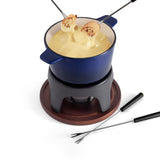 12-Piece Cast Iron Fondue Set |  Sierra | Deep Blue | Swissmar