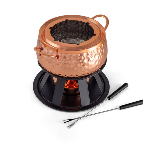 11-Piece Copper Fondue Set | Biel | Swissmar