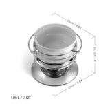 11-Piece Stainless Steel Fondue Set | Zuri | Swissmar