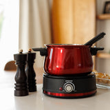 10-Piece Electric Fondue Set | Red Arolla | Swissmar