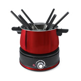 10-Piece Electric Fondue Set | Red Arolla | Swissmar