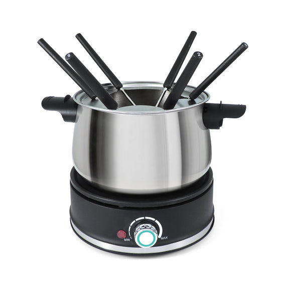 10-Piece Electric Fondue Set | Stainless Steel | Arolla | Swissmar