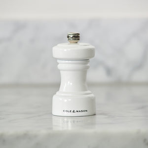 Salt and Pepper Mill | White Gloss Finish | Hoxton | Cole & Mason