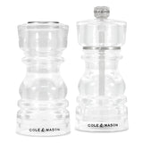 Salt Shaker & Pepper Mill Set | Acrylic  | 130mm / 5in | London | Cole & Mason