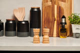 Salt Shaker & Pepper Mill Set | Natural Beech | 130mm / 5in | London | Cole & Mason