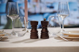 Salt Shaker & Pepper Mill Set | Chocolate Wood | 130mm / 5in | London | Cole & Mason