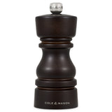 Salt Shaker & Pepper Mill Set | Chocolate Wood | 130mm / 5in | London | Cole & Mason
