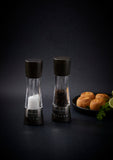 Salt and Pepper Mill | Acrylic and Black Wood | Derwent | Cole & Mason