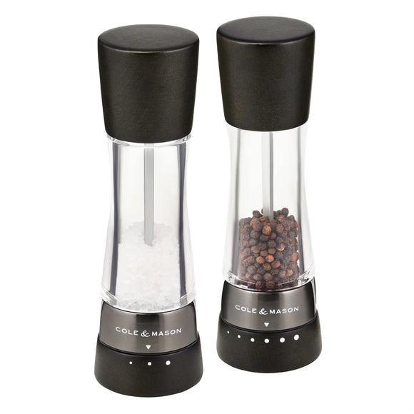 Cole & Mason Tap Salt and Pepper Grinder Set