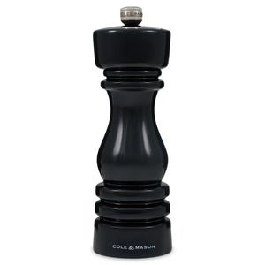 Salt and Pepper Mill | Black Gloss Finish | London | Cole & Mason