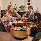 9-Piece Cast Iron Fondue Set | Lugano | Cherry Red | Swissmar