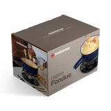 9-Piece Cast Iron Fondue Set | Lugano | Deep Blue | Swissmar