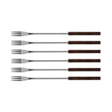 9-Piece Cast Iron Fondue Set | Lugano | Matte White | Swissmar