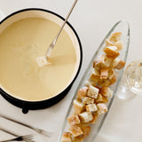 9-Piece Cast Iron Fondue Set | Lugano | Matte White | Swissmar