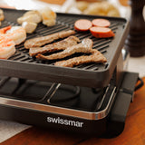 Raclette Grill |  Reversible Cast Iron Top | Classic 8-Person | Anthracite Black | Swissmar