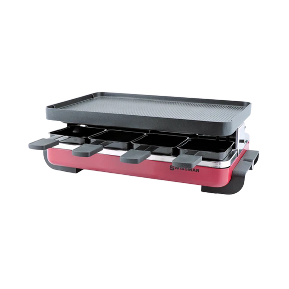 Raclette Grill | Aluminum Non-Stick Top | Classic Red | Swissmar