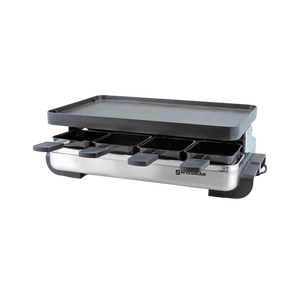 Raclette Grill | Aluminum Non-Stick Top | Classic Stainless Steel | Swissmar