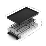 Raclette Grill | Aluminum Non-Stick Top | Classic Stainless Steel | Swissmar
