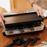 Raclette Grill | Aluminum Non-Stick Top | Classic Stainless Steel | Swissmar