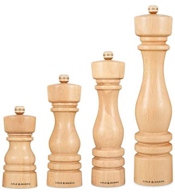 Salt and Pepper Mill | Natural Wood Stain Finish | London | Cole & Mason