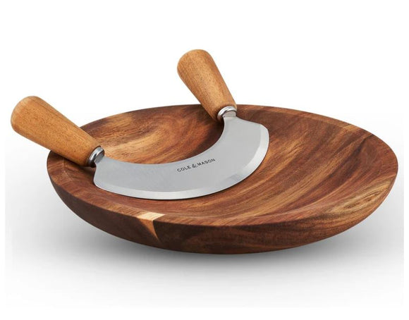 Mezzaluna with Board | Ashden Acacia Wood | Cole & Mason