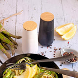 Salt and Pepper Mill Set | Black and White | Oakwood | SCAPE | AdHoc