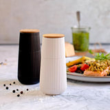 Salt and Pepper Mill Set | Black and White | Oakwood | SCAPE | AdHoc