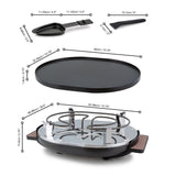 Raclette Grill | Aluminum Non-Stick Top | Matterhorn Black | Swissmar