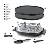 Raclette Grill | Aluminum Non-Stick Top | Matterhorn Black | Swissmar